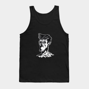 Black and white gangster thug Sigma male design Tank Top